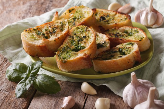 herb buttered bread