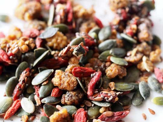 quinoa with dried fruit and nuts
