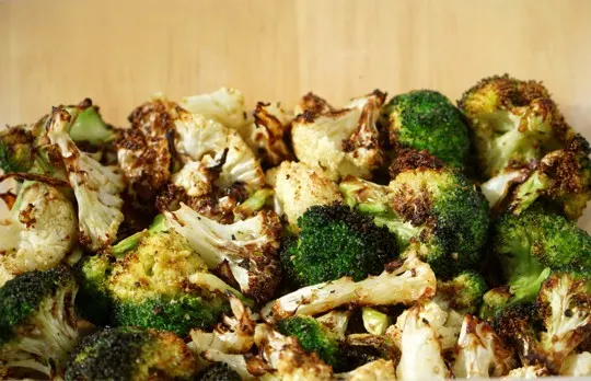 roasted broccoli or cauliflower florets
