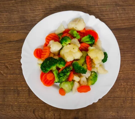 steamed broccoli or mixed vegetables