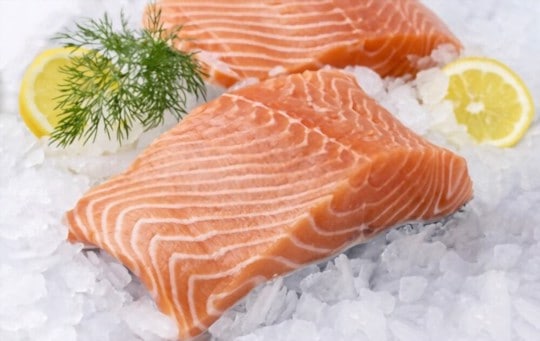 defrosting salmon in the refrigerator