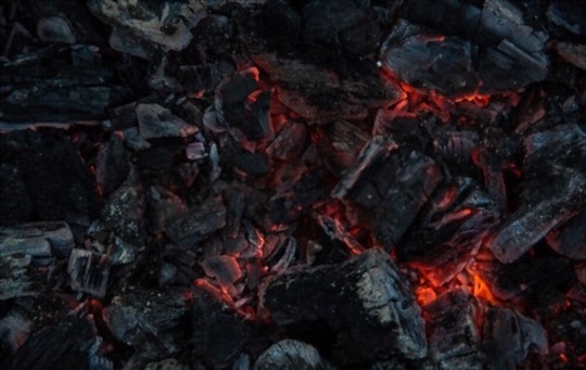 how long should charcoal burn before cooking