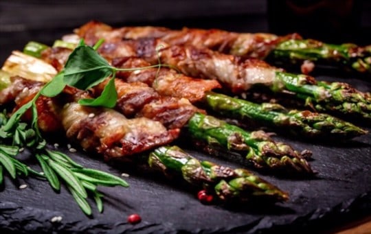bacon asparagus with panko crumbs