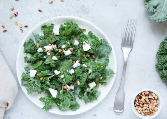 kale and feta salad