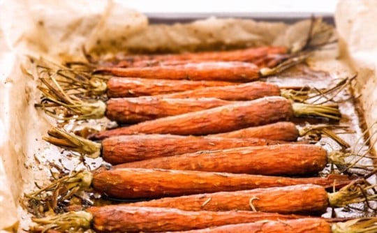 maple glazed carrots