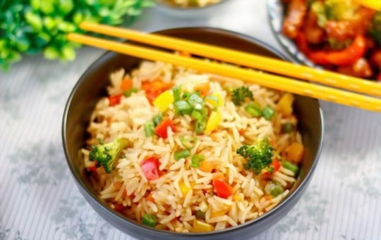 rice with sauted vegetables