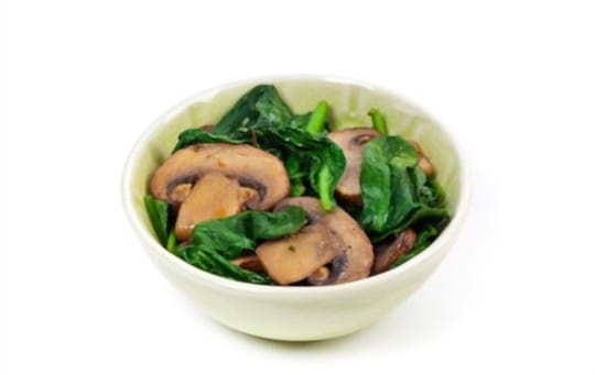 sauteed spinach with mushrooms