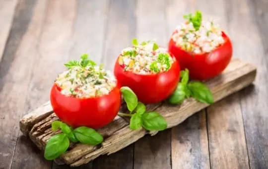 stuffed tomatoes with basil