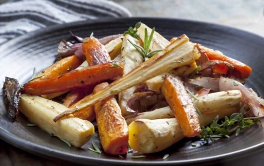 roasted carrots and parsnips with fresh rosemary