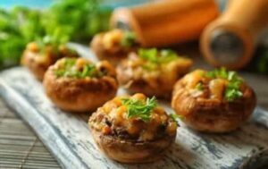 what to serve with stuffed mushrooms