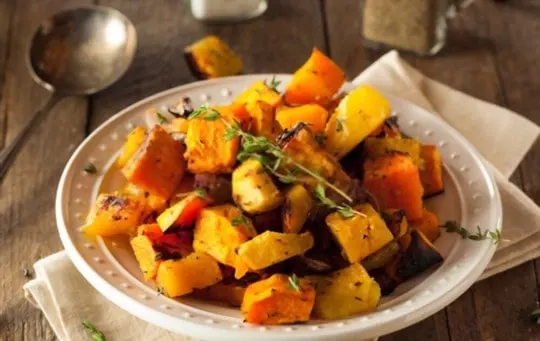 butternut squash with garlicrosemary butter
