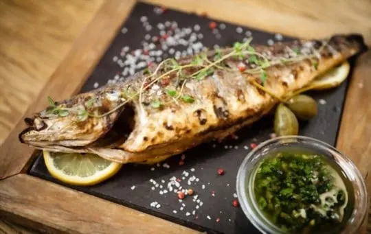 minute grilled sea bass with herbed chiliglazed corn