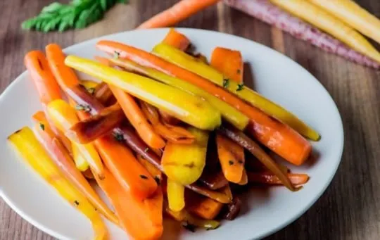 roasted rainbow carrots and parsnips