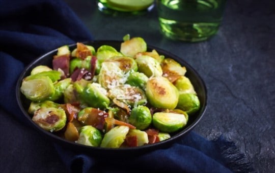 buttery brussels sprouts and bacon