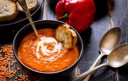 creamy pepper and tomato soup