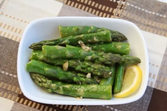 garliclemon butter asparagus