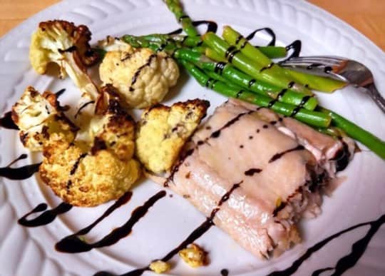 grilled asparagus with balsamic reduction