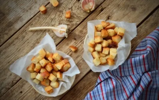 homemade croutons
