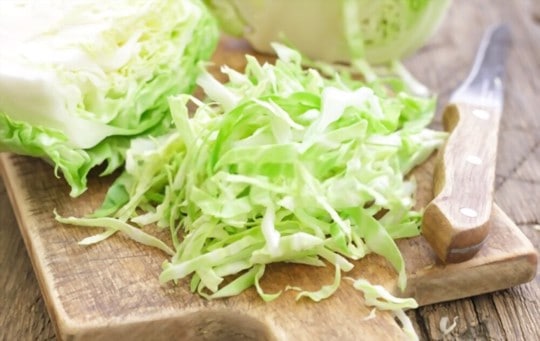shredded cabbage