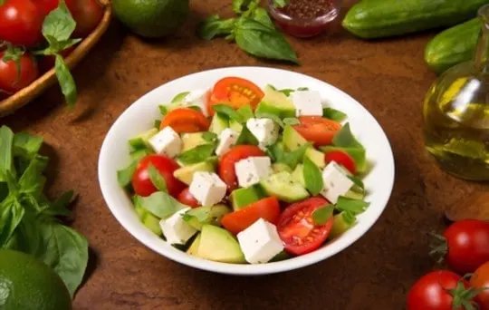 tomato basil and avocado salad