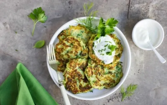 zucchini fritters with fresh chives