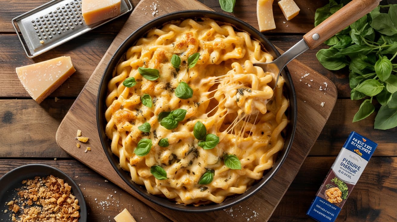 18 baked cavatappi three cheese pasta a