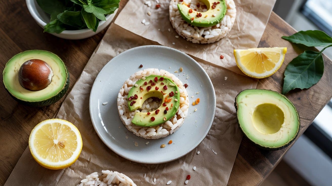 18 rice cake with avocado for a light cr nS4io7 BQpOJohI paDczA RVaDeGavQU2BErrzDIjevw